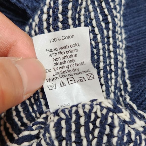 Madewell Dockline Pullover Blue/White Stripped Sweater Size XS - Picture 7 of 7